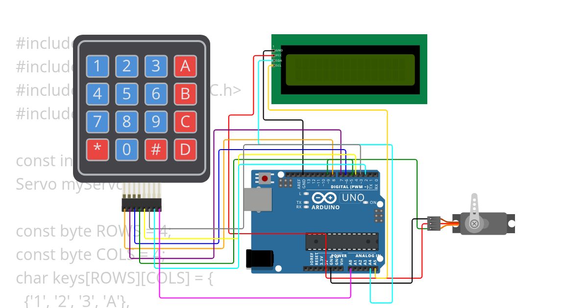 PASSWORD LOCK SYSTEM WITH SECURITY QUESTION simulation