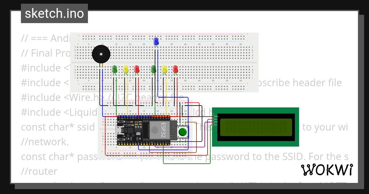 Module 7/8- Andrew Bosco - Wokwi ESP32, STM32, Arduino Simulator