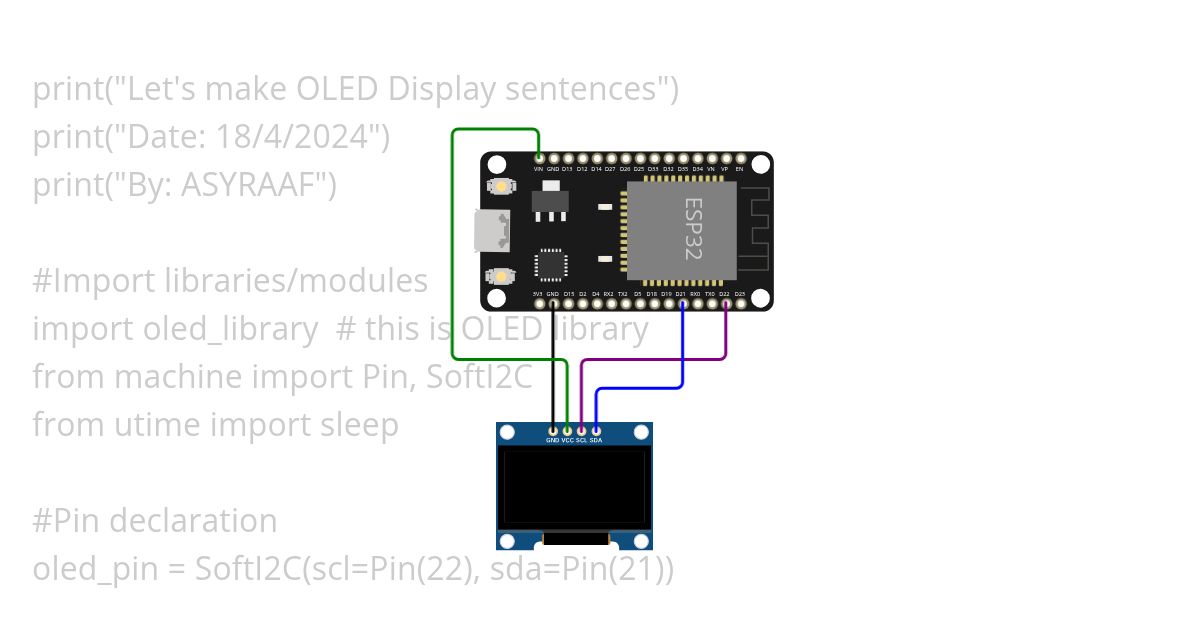 OLED Display simulation
