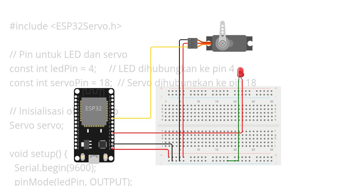 percobaan servo simulation