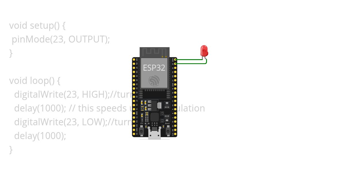ESP32_LED_blinking simulation