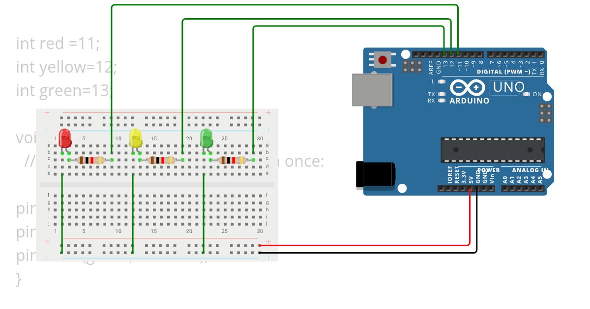 new LED BLINKING simulation