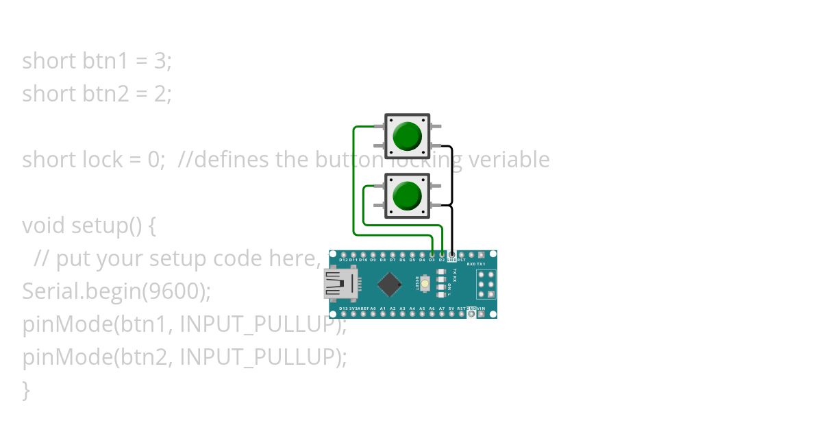 1 Serial print per button press (button locking) simulation