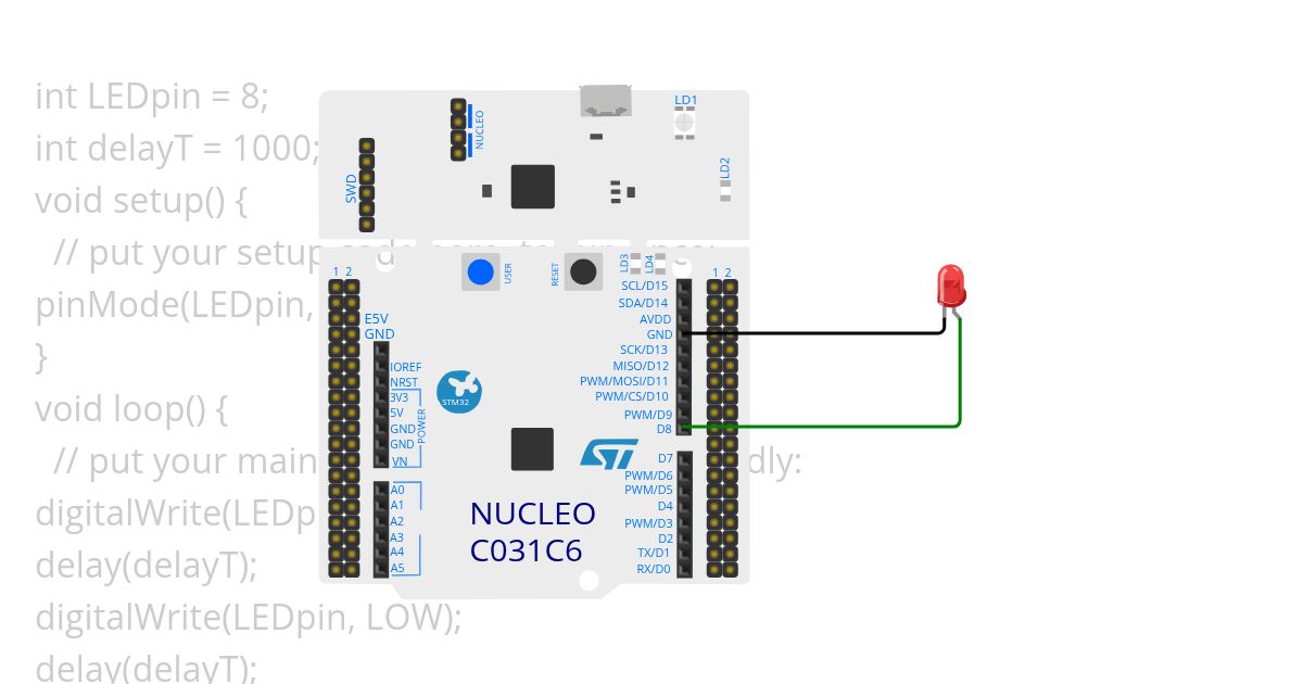 stm32_led simulation