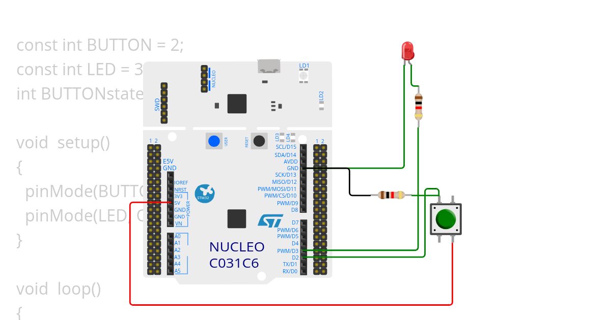 stm32_pushbutton simulation
