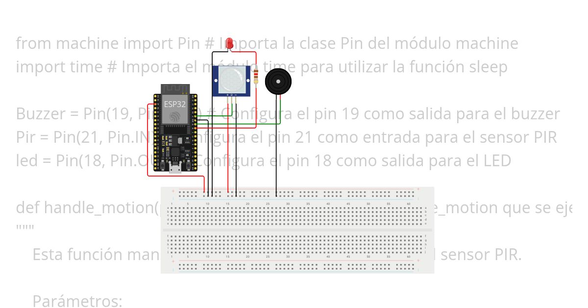 Sensor alarma simulation