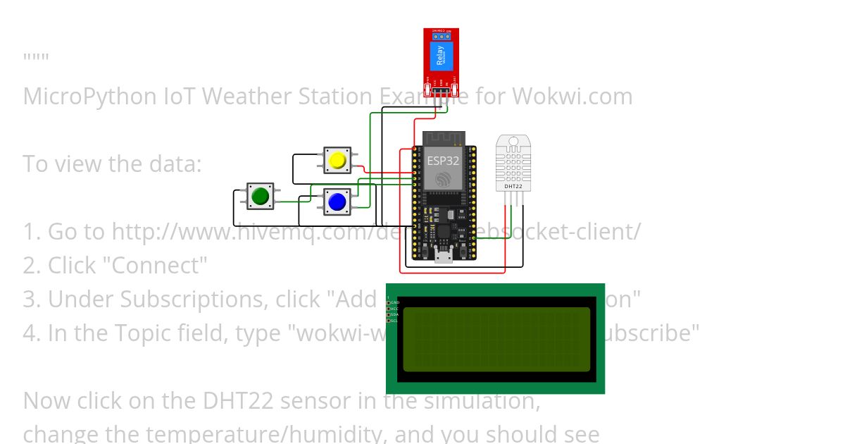 MicroPython MQTT Weather Logger (ESP32) Copy (2) simulation