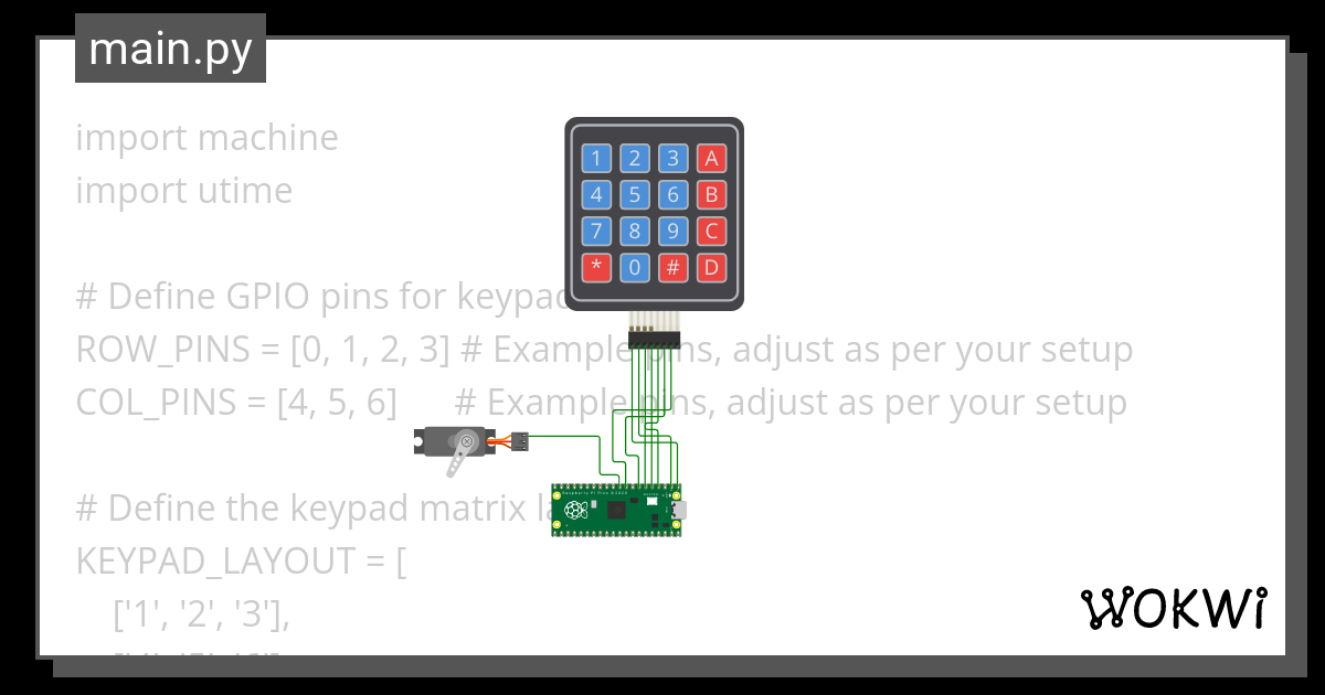 keypad - Wokwi ESP32, STM32, Arduino Simulator