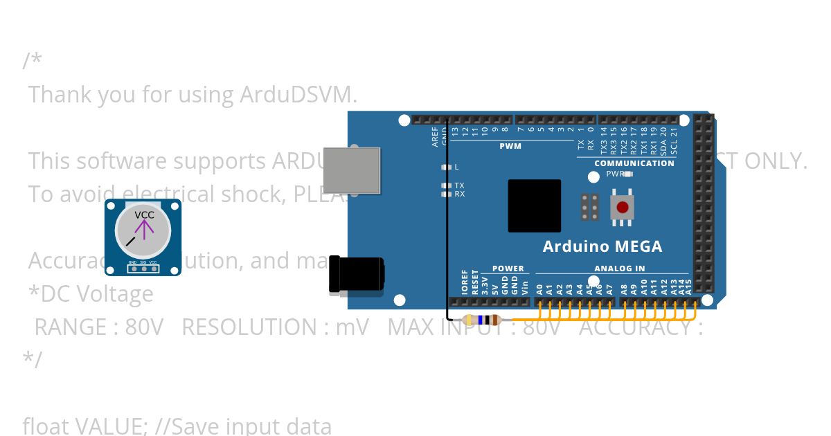 VoltMeter simulation