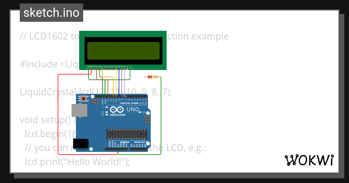 lcd - Wokwi ESP32, STM32, Arduino Simulator
