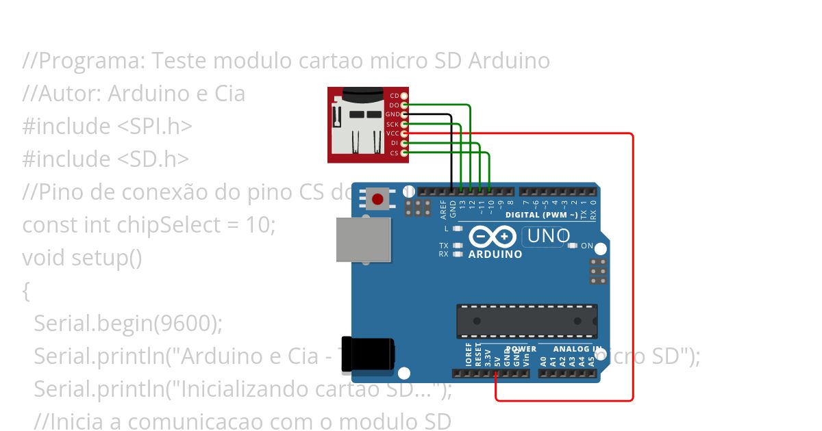 Arduino SD 1 simulation