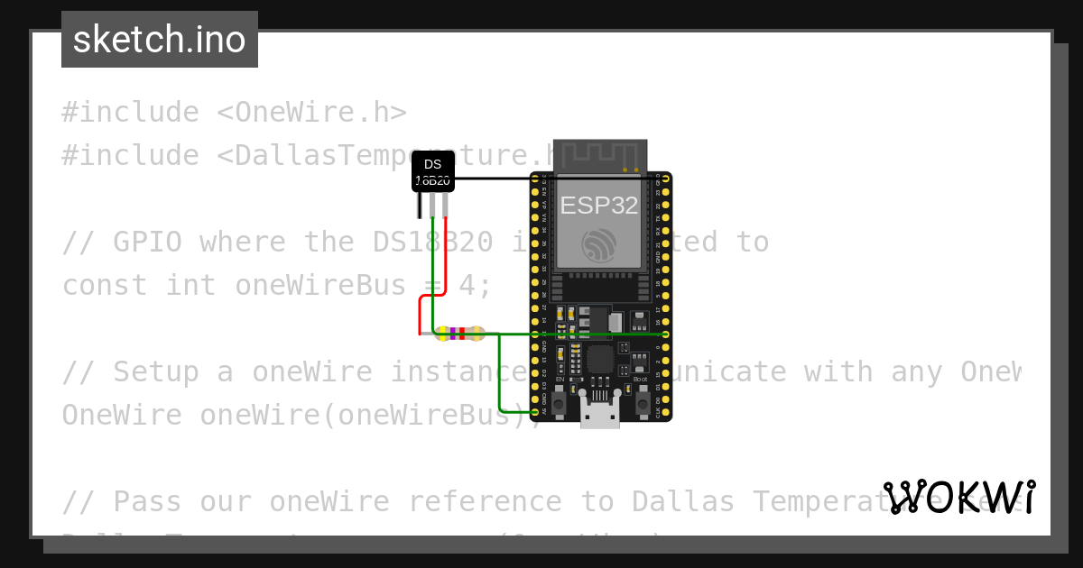 arduino project esp1 - Wokwi ESP32, STM32, Arduino Simulator