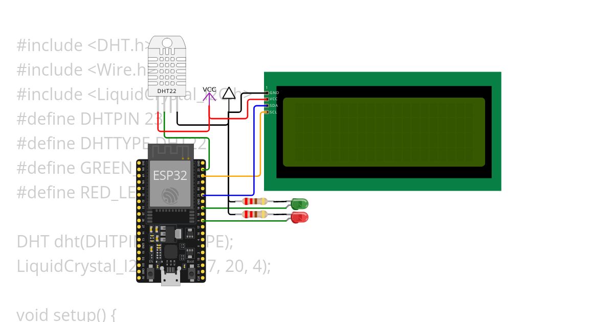 MLRG Act2: Temperature+LCD Display+ESP32 simulation