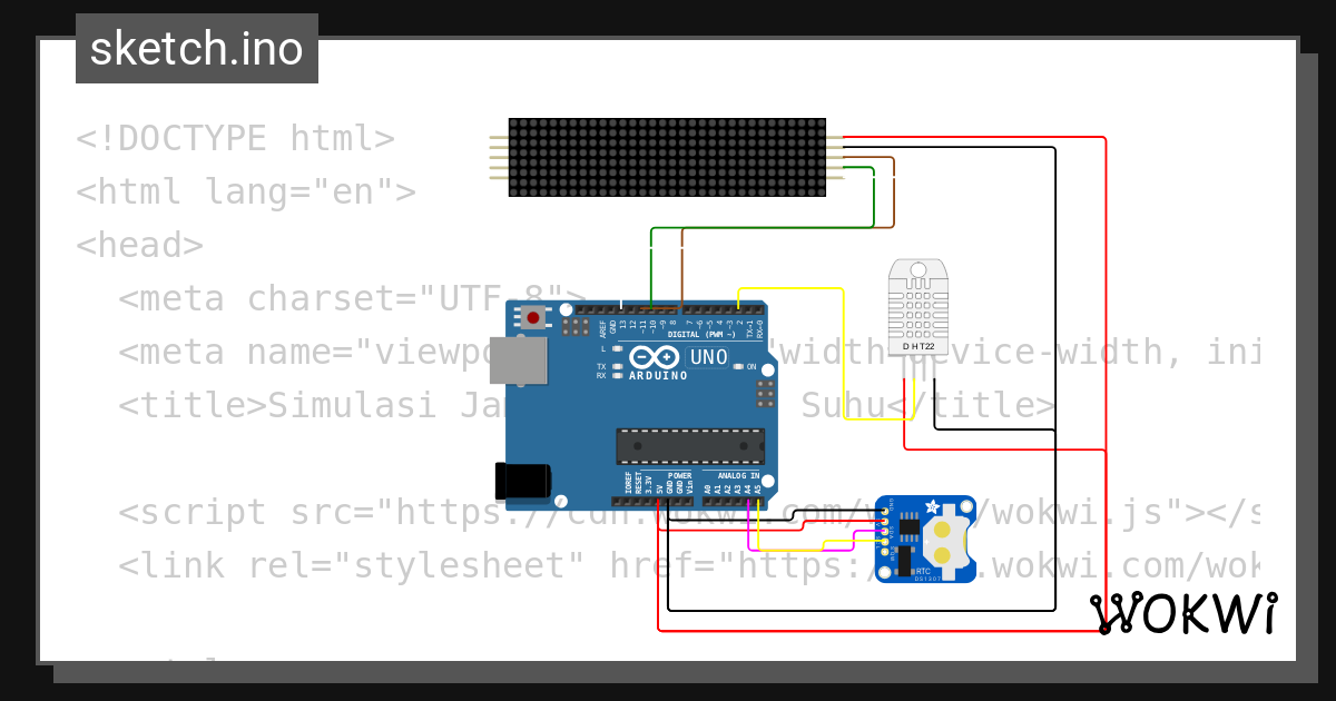 digital clock - Wokwi ESP32, STM32, Arduino Simulator