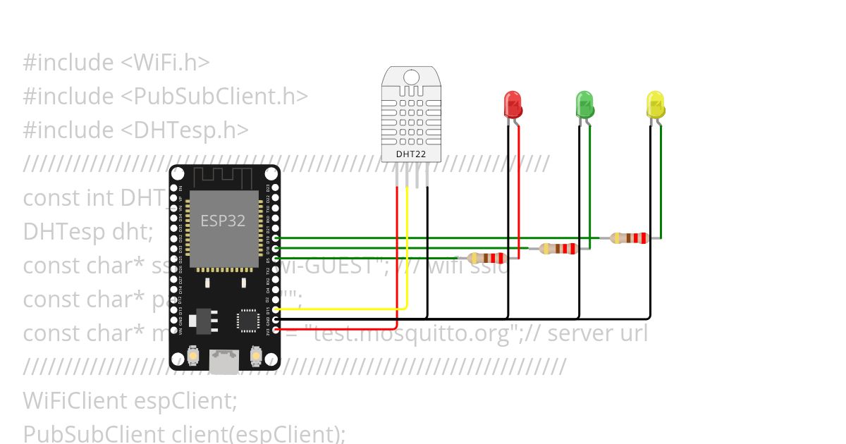 Prueba1 IOT con ESP32 y 4 Leds Copy simulation