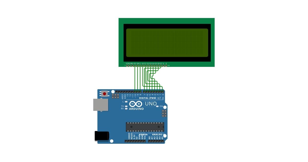 atmega328p hd44780 simulation