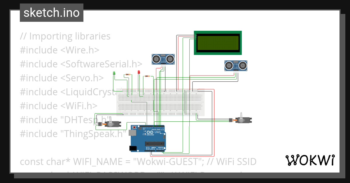 Waste Management System - Wokwi ESP32, STM32, Arduino Simulator