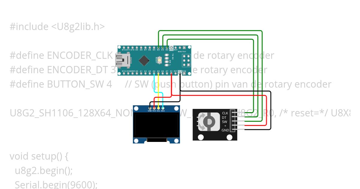 SSD1306 UI Test simulation