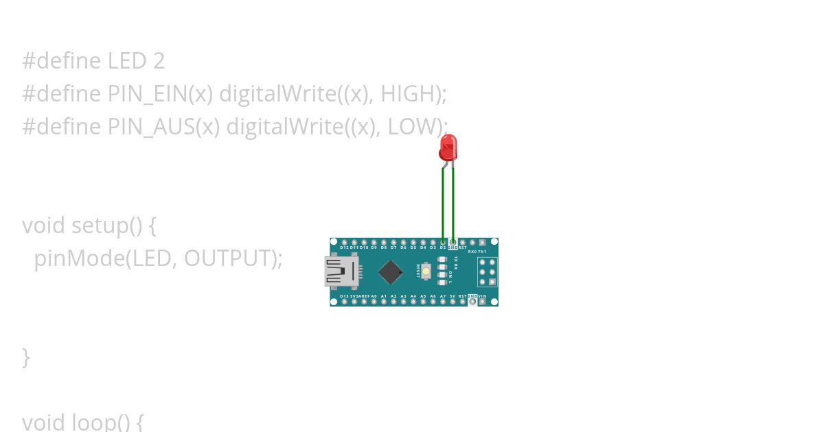 LED Einfach Ein-Aus simulation