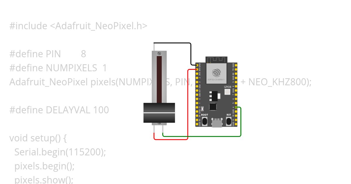 ESP32-C3 RGB LED Copy simulation