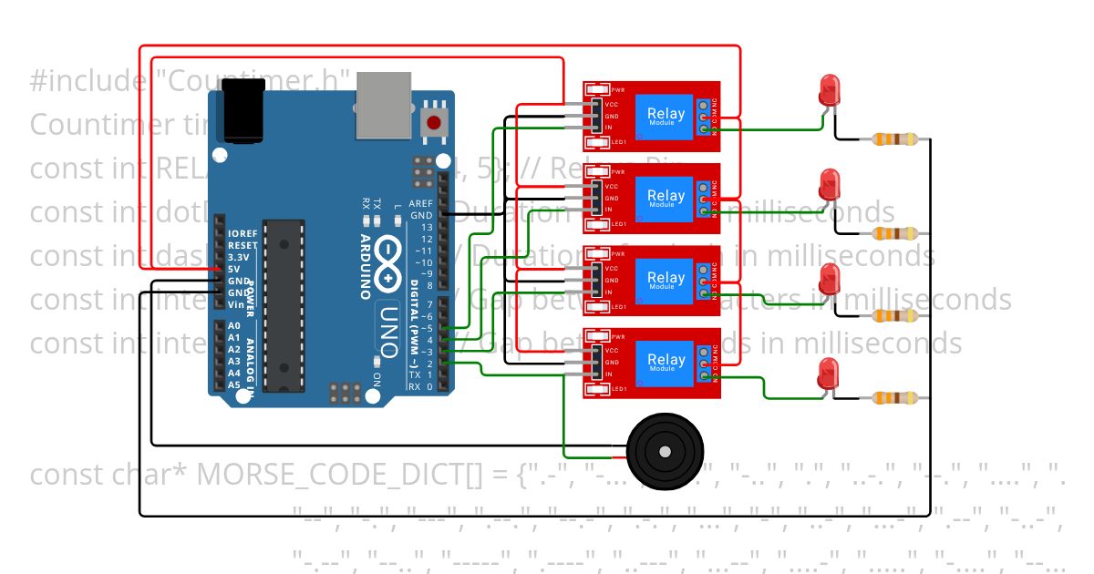 Morse code 2.1 simulation