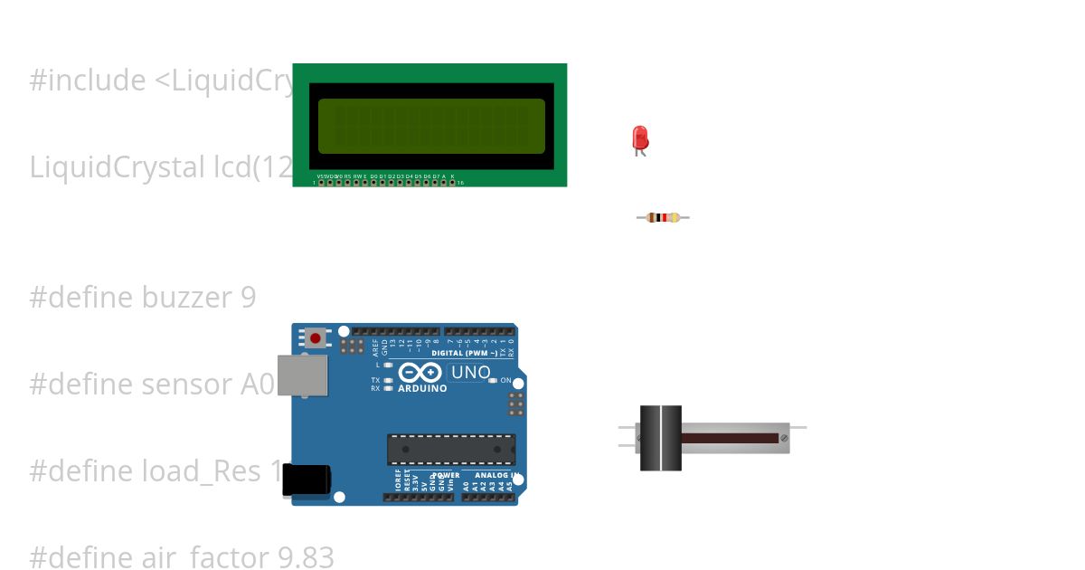 MQ2 Smoke Sensor simulation