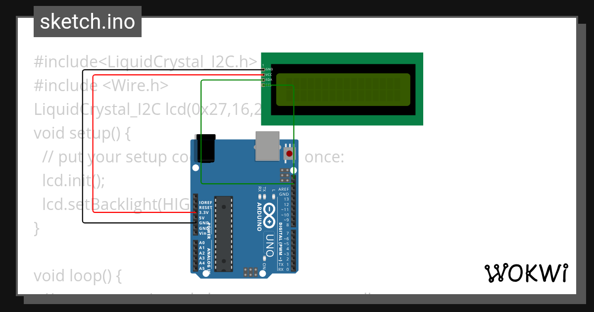 lcd arduino - Wokwi ESP32, STM32, Arduino Simulator