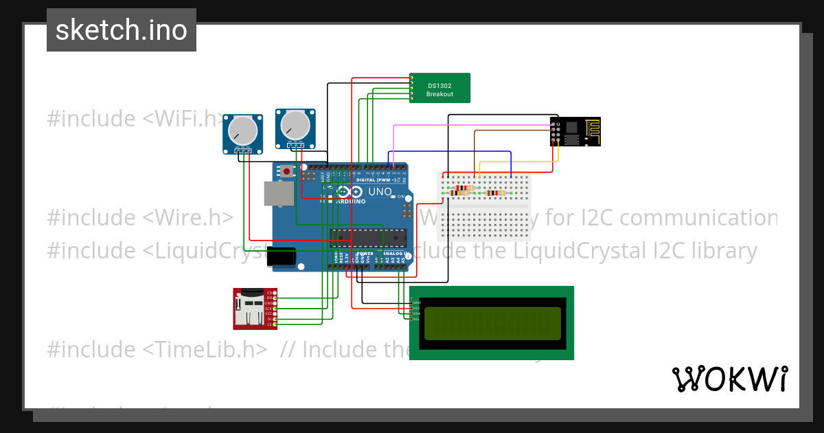 WiFi_UNO - Wokwi ESP32, STM32, Arduino Simulator