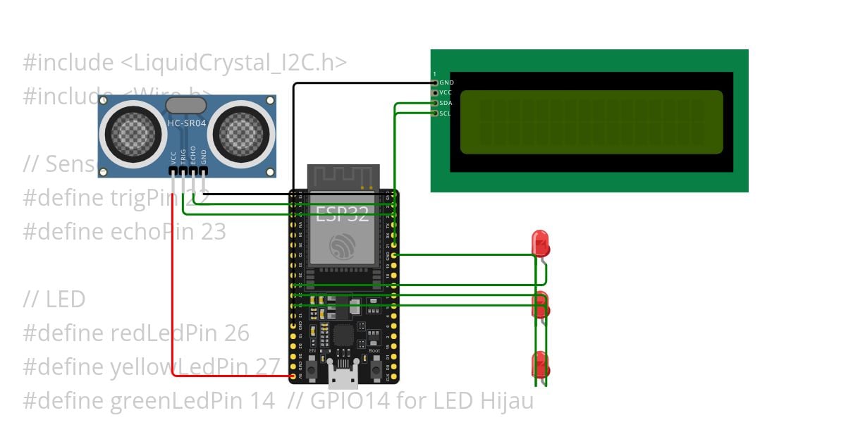 Pengukur Ketinggian Air atau Waduk simulation