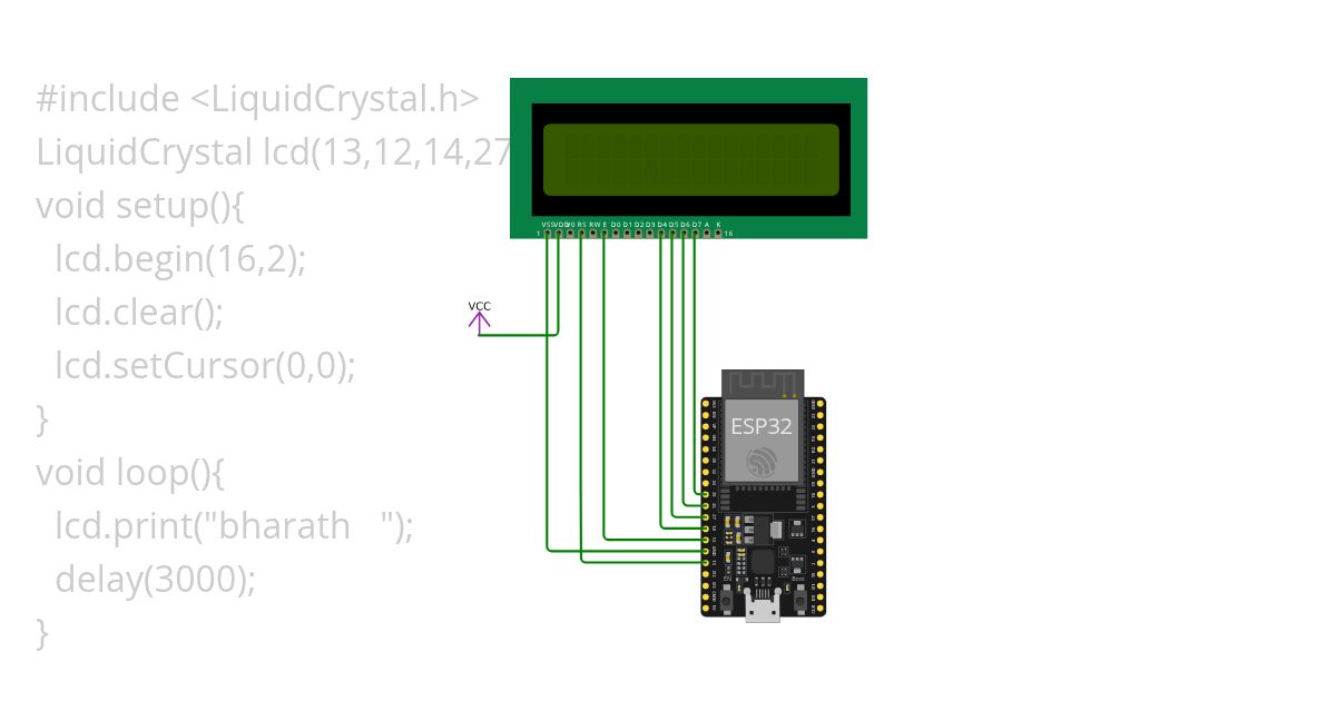 Lcd display  simulation