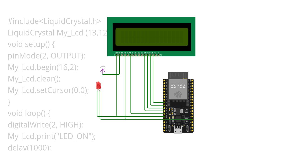 LCD With LED simulation