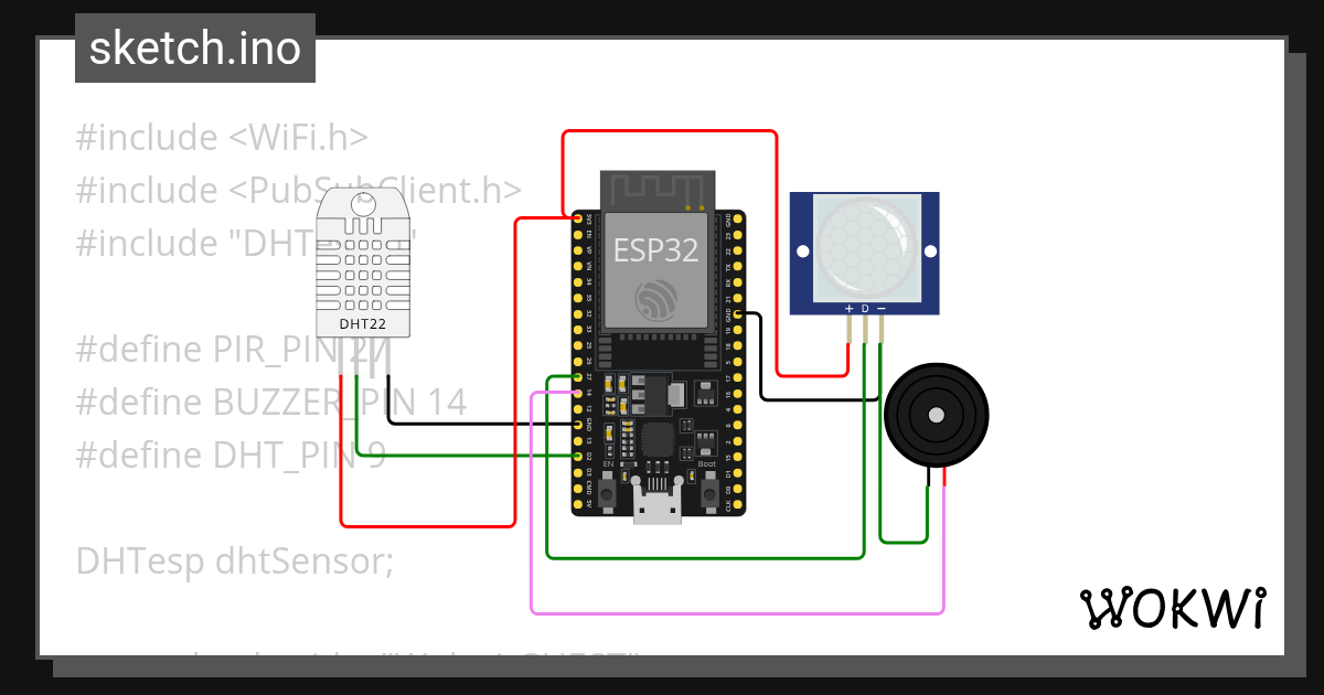 Master project 3 sensors - Wokwi ESP32, STM32, Arduino Simulator