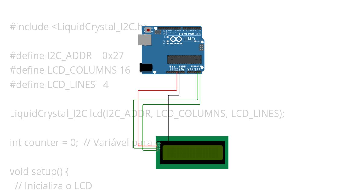 arduino lcd i2c simulation