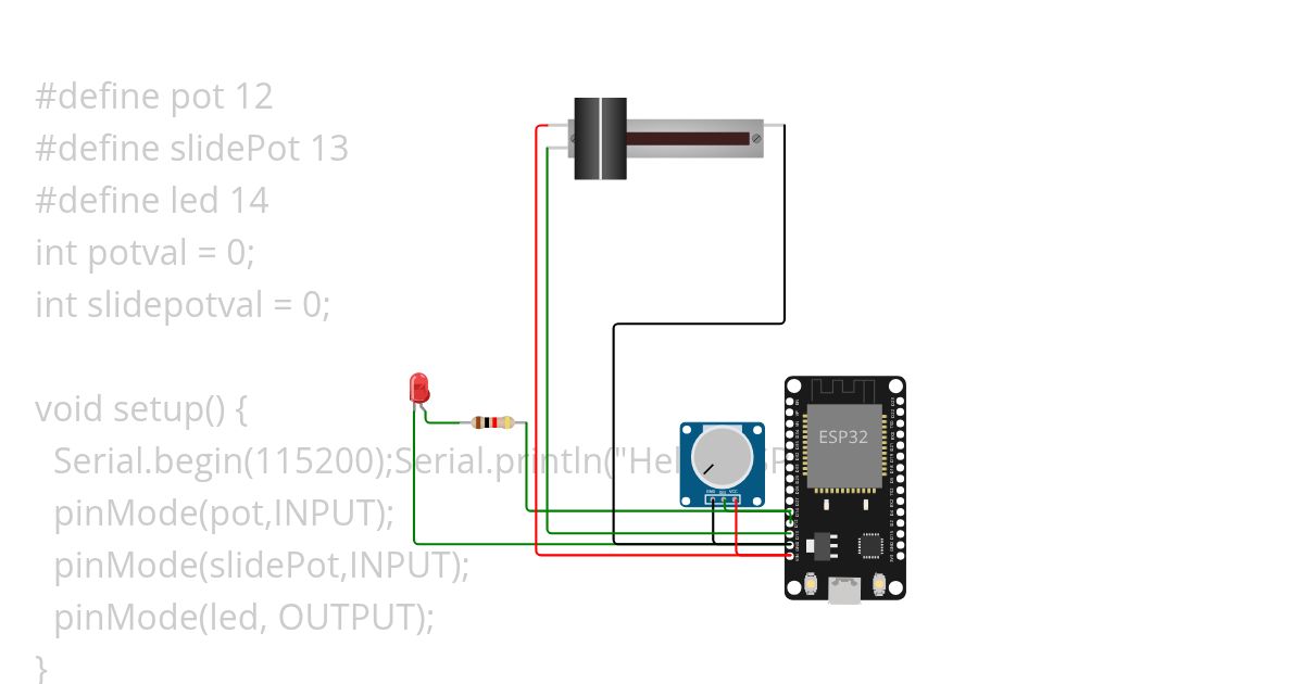 Potentiometer simulation