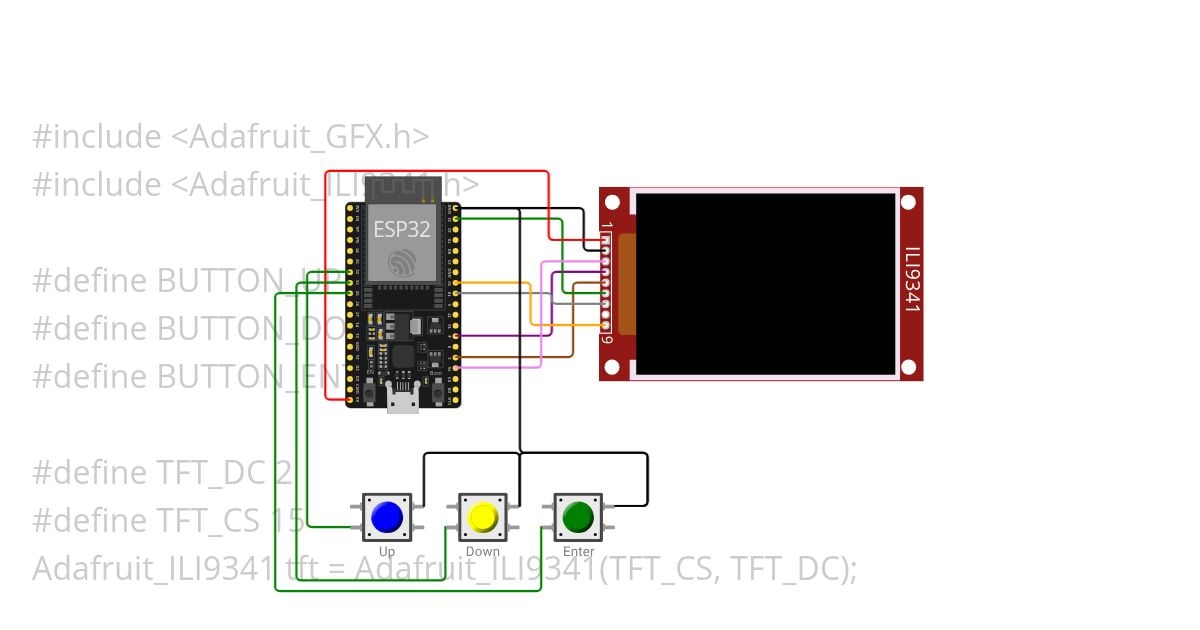 esp32_display_menu simulation