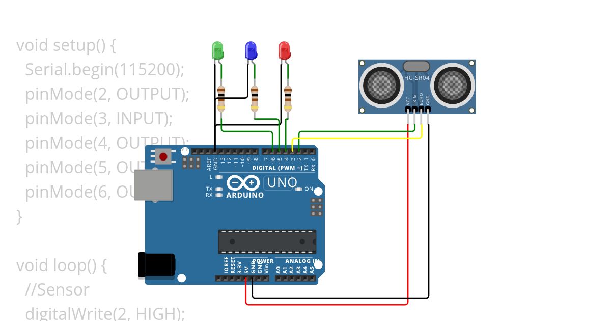 Sensor Sonic simulation