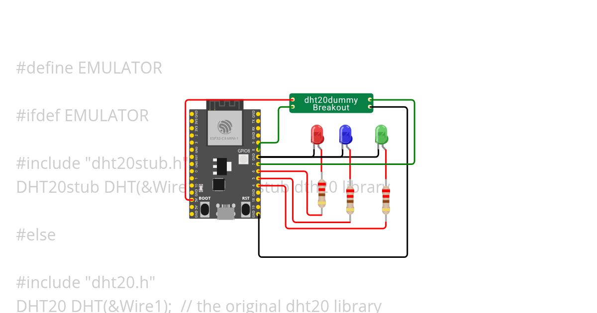 DHT20 test simulation