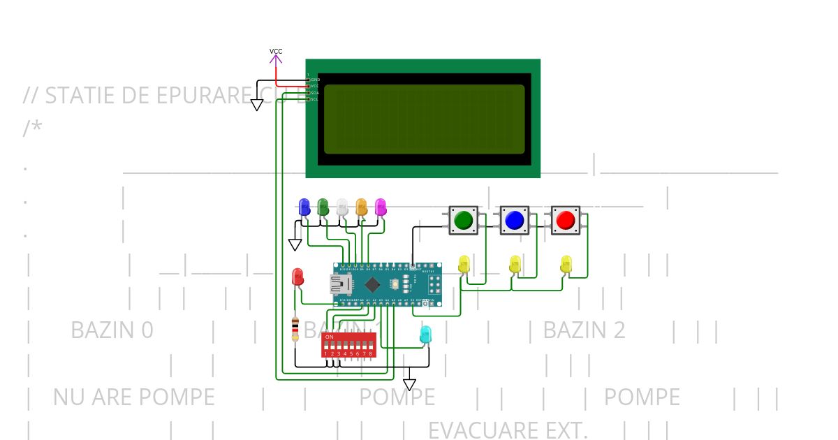 STATIE EPURARE I2C - MASTER simulation