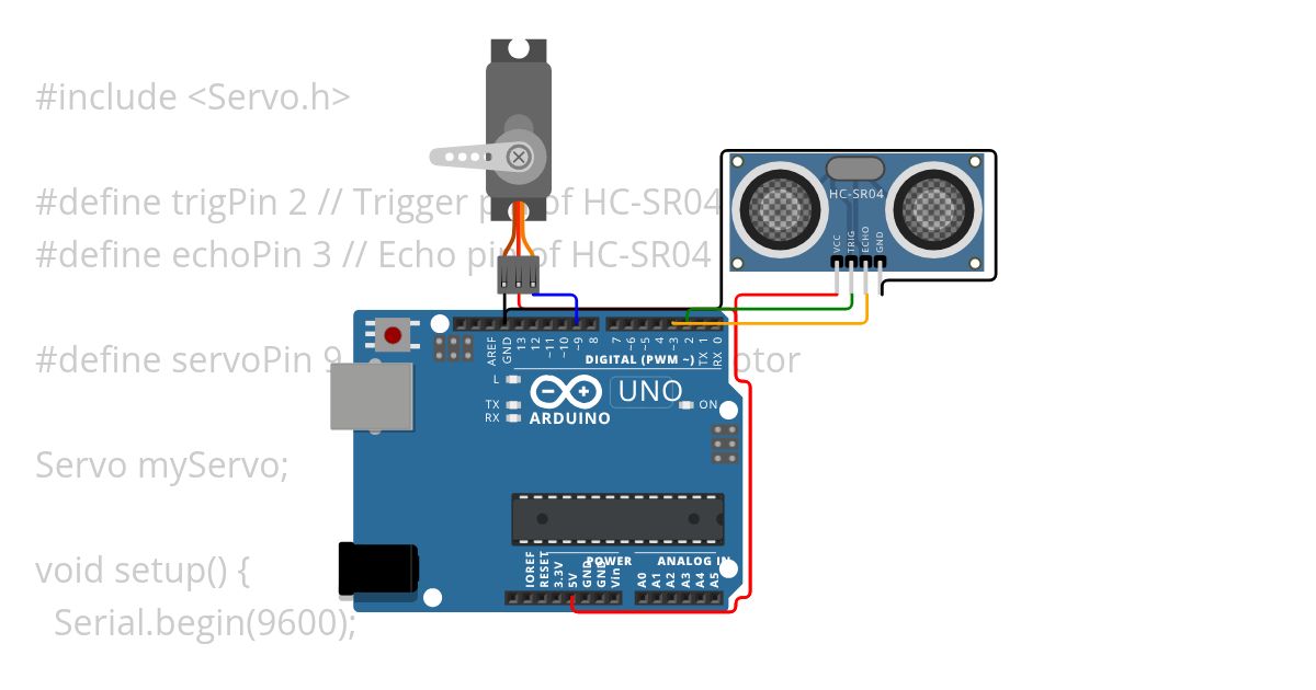 Sensor To Servo simulation