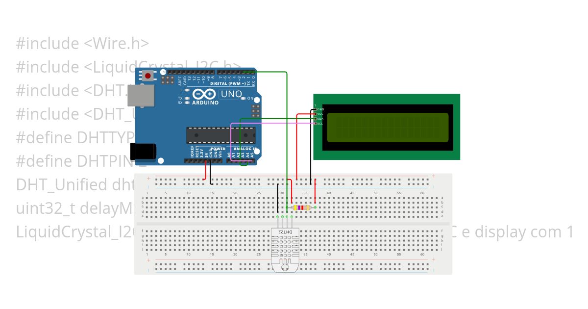 lcd+dht simulation