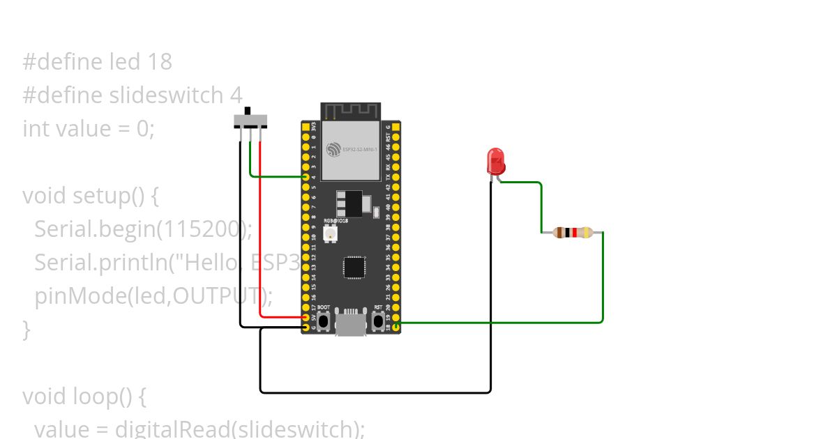 Slide switch simulation
