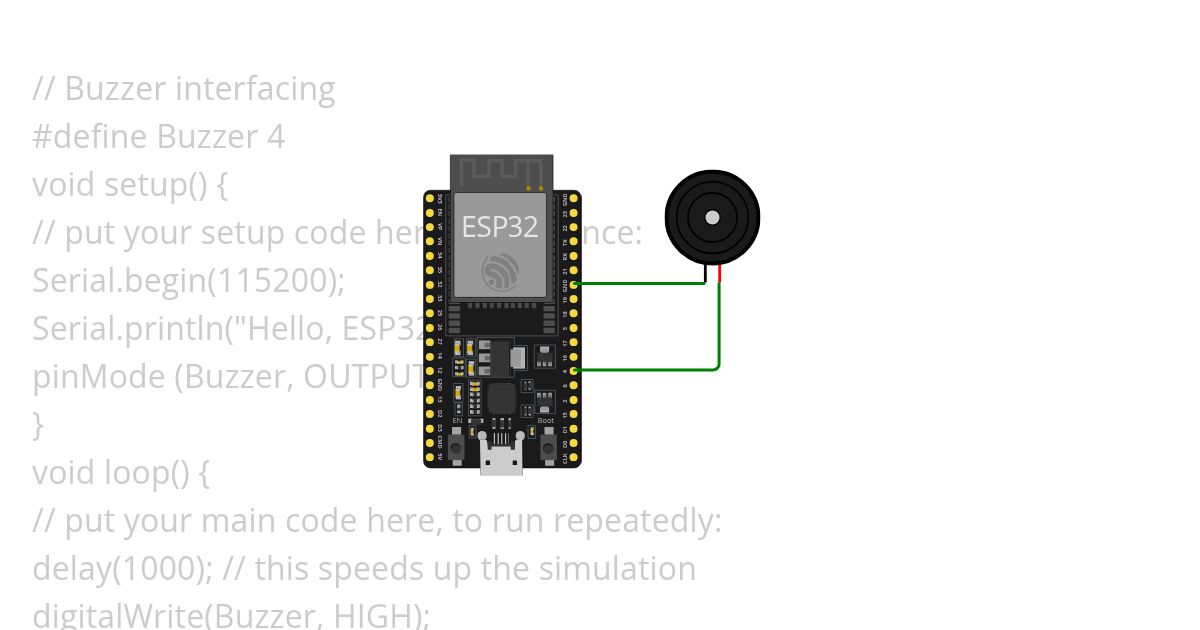 BUZZER INTERFACING simulation