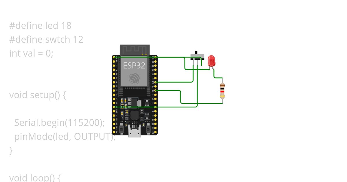 Switch and Led simulation