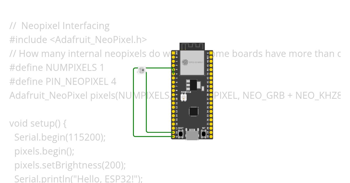 Neo Pixel simulation
