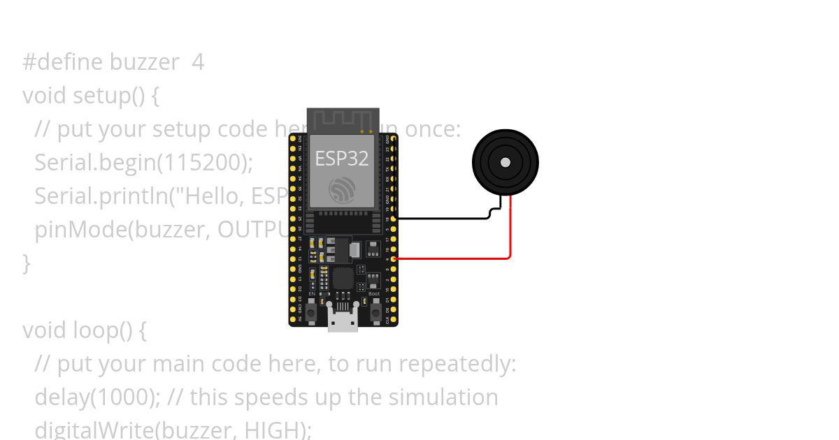 experiment no.7  buzzer interface simulation