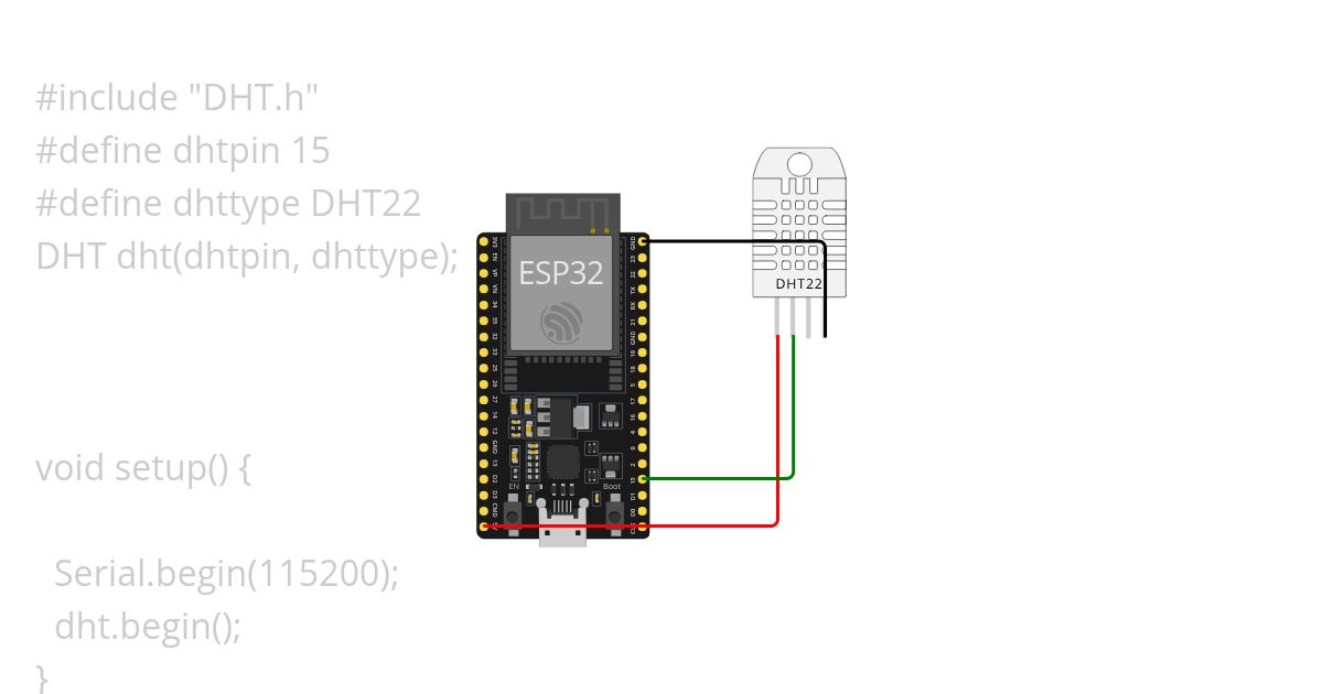 DHT 22 temp and humidity simulation