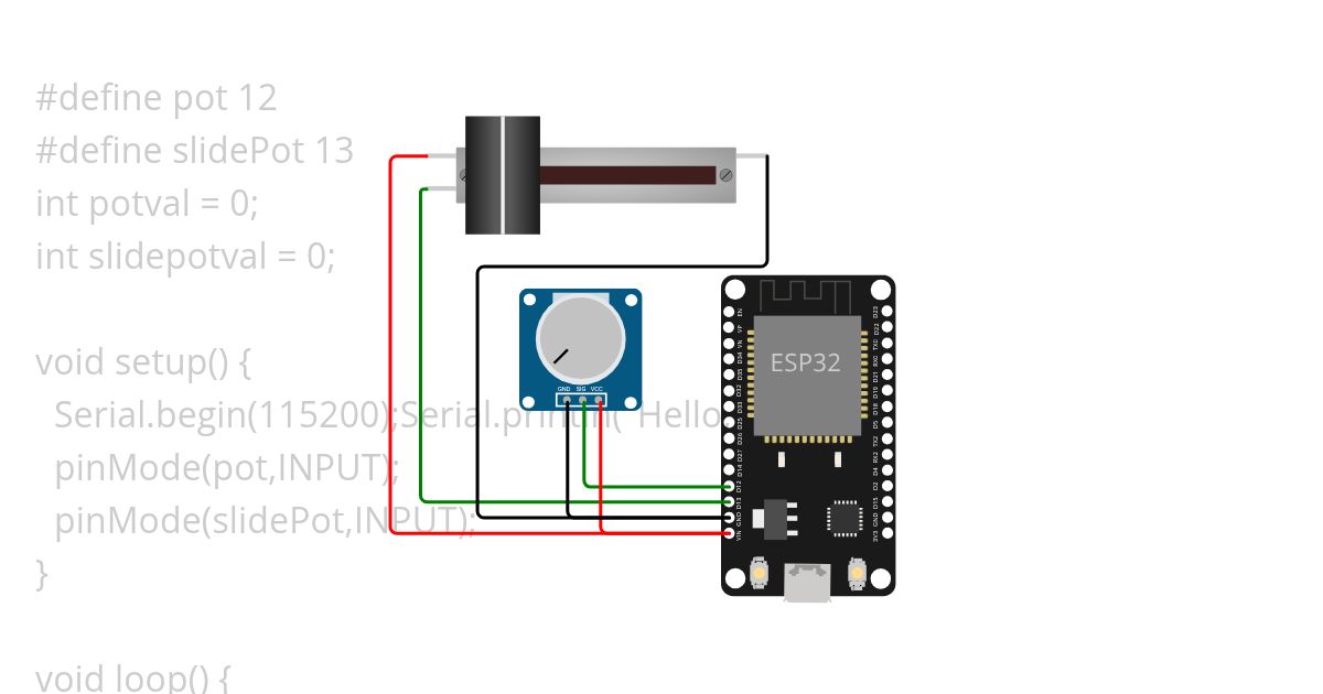 Potentiometer  simulation