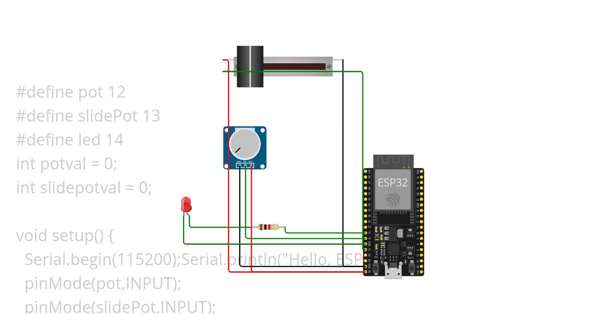 Potentiometer simulation
