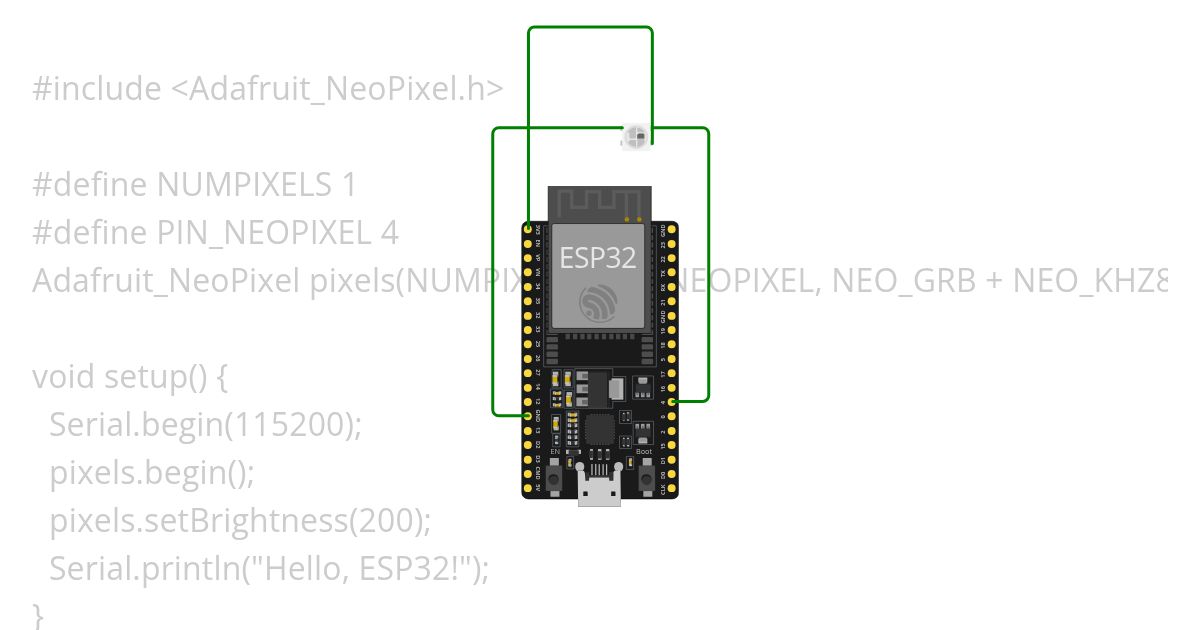 Neo Pixel LED simulation