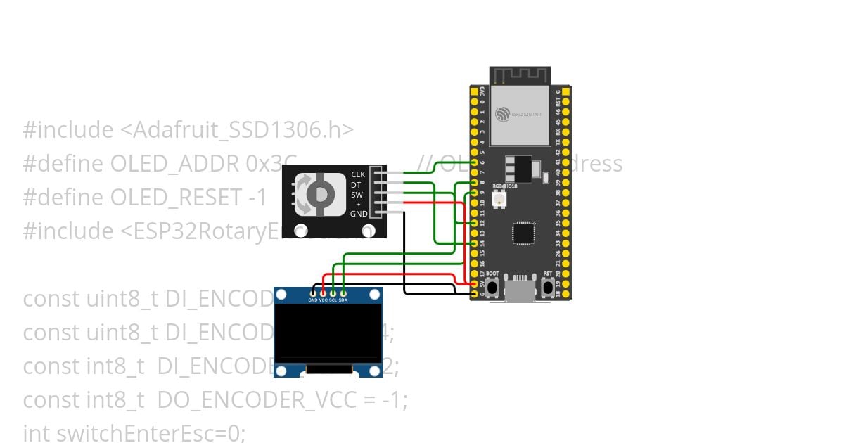 ESP32 & Rotary encoder Copy simulation